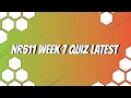NR511 Week 7 Quiz Latest 2020 MAY