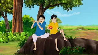 राजू और जादुई पत्थर || दादी माँ की कहानियाँ || Moral Stories Cartoon || Ssoftoons