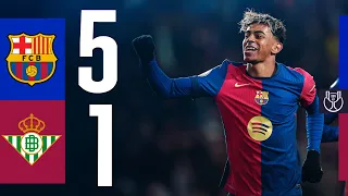 fc barcelona 5 vs 1 betis copa del rey 24 25