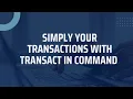 How to Use Transact in KW Command Complete Setup Workflow Tutorial