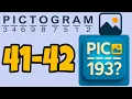 PICTOGRAM Picture Cryptogram 41 42