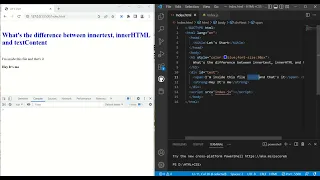 Difference between InnerHTML InnerText and TextContent Javascript