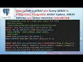 HOW TO DEFINE PostgreSQL ARRAY QUERY ARRAY VALUE APPEND ARRAY PREPEND EXPLANTION