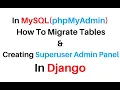 Create New Superuser Account And Admin Panel Django With MySQL Database