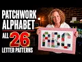 How to Make Patchwork Letters A Z Includes FREE Printable Guide