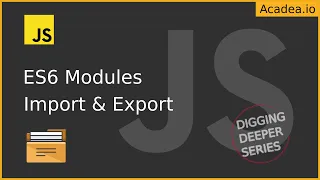 Ep19 - How to Organise your Code like a Pro Learn ES6 Modules