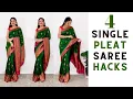 4 Single pleat saree hack With Love Sindhu
