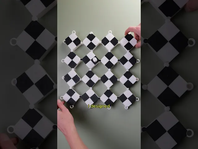 Auxetic Chess Print in Place by Ruven Bals video thumbnail