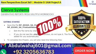 Cierva Systems Excel Module 5 SAM Project A SOLVED AssignXpert