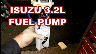 FUEL PUMP REPLACEMENT ISUZU RODEO How to replace fuel module sending unit 2000 2001 2002 2003 change