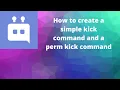 How to create a simple kick command and a perm kick command DBS Discord Bot Studio Paid