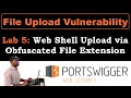 File upload 5 Web Shell Upload via Obfuscated File Extension