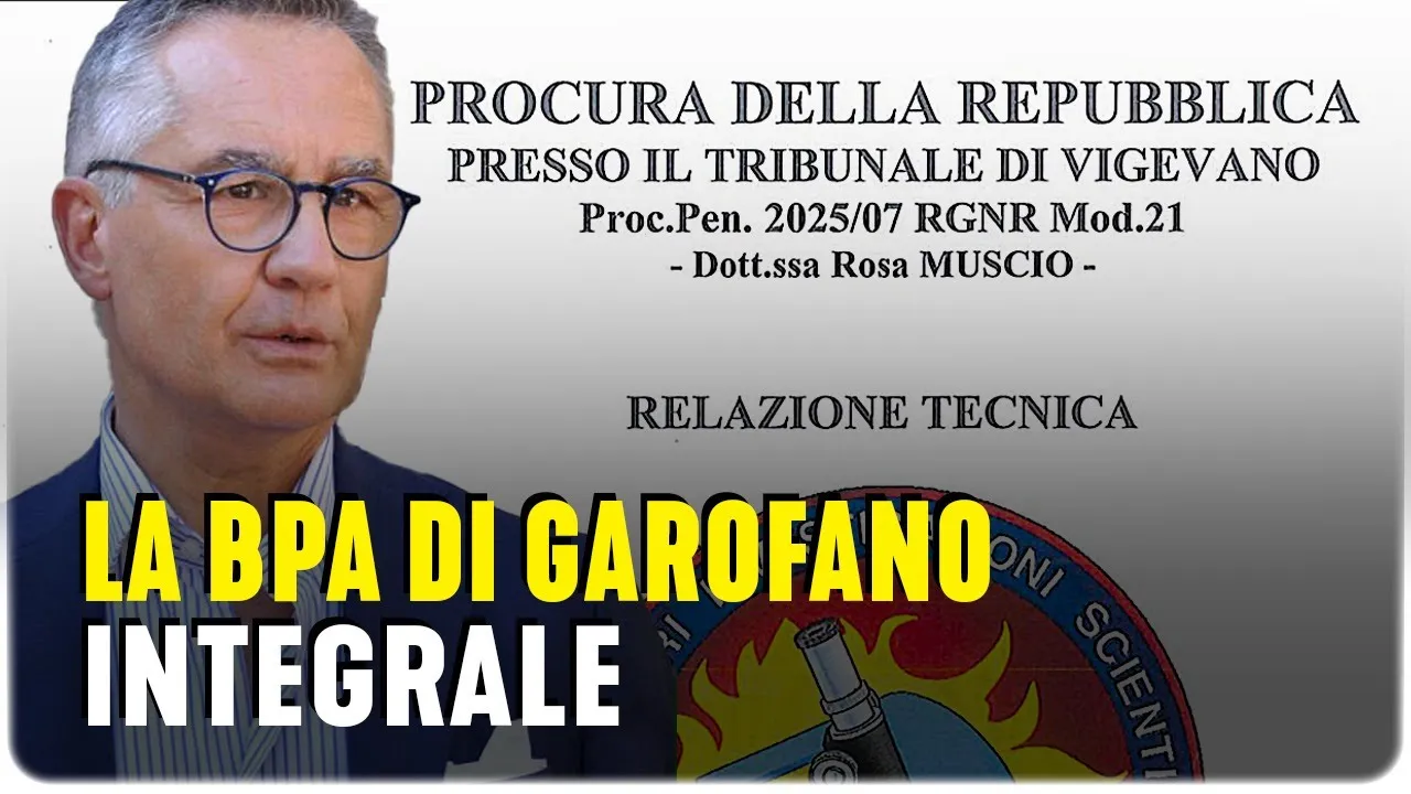 Garlasco: La BPA del 2007 dei RIS di Parma e Luciano Garofano
