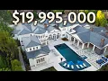 Touring a 19 995 000 Hidden Hills MEGA MANSION with Garage Full of Supercars