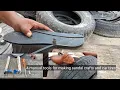 4 manual tools for making rubber crafts and used tires