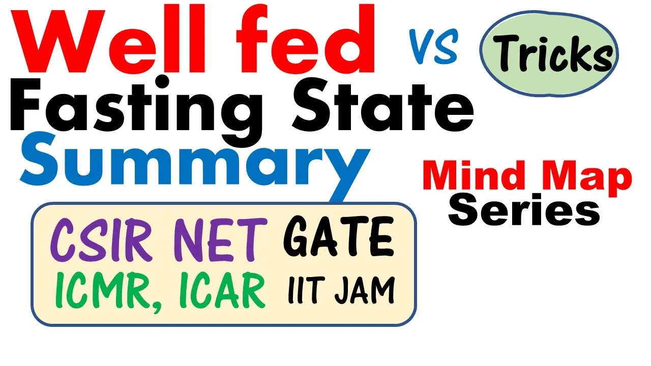 Well fed state vs fasting state | Human body metabolism overview