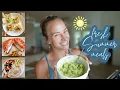 Download Lagu What I eat in a Day (simple, fresh, protein focused) | healthy habits for Summer