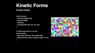 Creative Coding - Week 08 Kinetic Forms