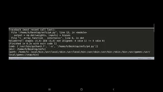 NumPy How to fix shapes not aligned error