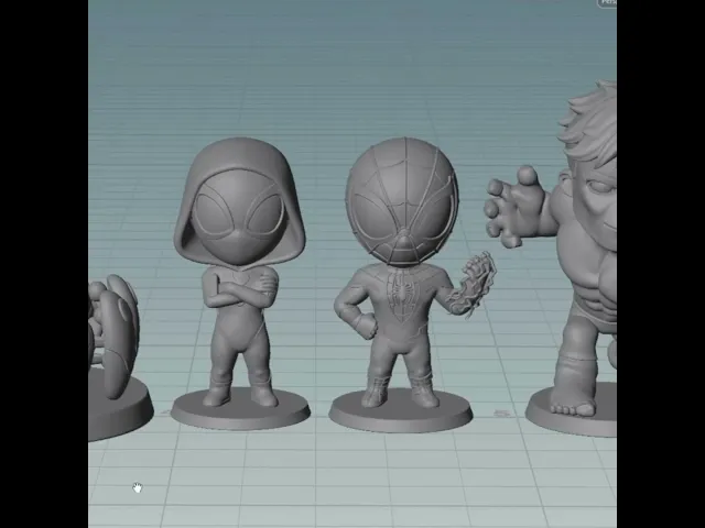 Spidey and His Amazing Friends - Free Sample STL | Full 14-Character Bundle on Profile video thumbnail