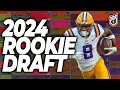 UPDATED 2024 DYNASTY ROOKIE MOCK DRAFT With Landing Spots - Dynasty Fantasy Football 2024