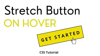 Best Button Hover Animation CSS Stretch Button effect CSS Tutorial