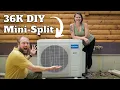 Couple Installs Mr Cool Mini-Split FULL INSTALL