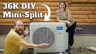 Couple Installs Mr Cool Mini-Split FULL INSTALL