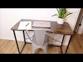 Huuger Folding Desk for Small Spaces Review 39 3 Inch Foldable Computer Table