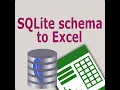 Sqlite Schema To Excel