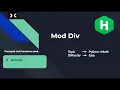 MOD Div in Python HackerRank Python Beginner