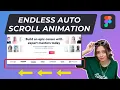 How to Create an Endless Auto-Scrolling Animation in Figma with design - with