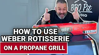 how to use weber rotisserie on a propane grill ace hardware