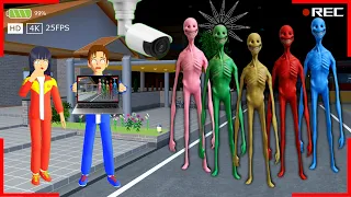 YUTA MIO KETAKUTAN REKAM PENAMPAKAN MONSTER VERITY RAINBOW DI DEPAN RUMAH 😱 SAKURA SCHOOL SIMULATOR
