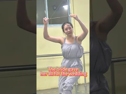 The bride gave her all for the wedding