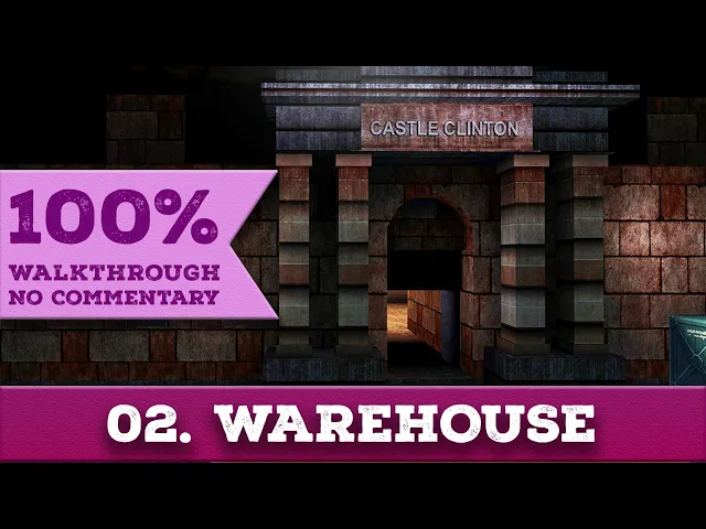 Deus Ex 100% Walkthrough (Realistic, No Commentary) 02 WAREHOUSE