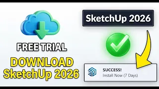 How to Get SketchUp Pro 2026 for Free 7-Day Trial in 3 minutes