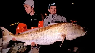 memancing ikan redfish raksasa di virginia