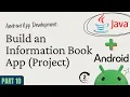 Android App Development with Java - Part 10 Build an Information Book App Project