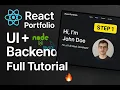React Portfolio Full Stack Series Part 6