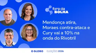 Mendonça atira, Moraes contra-ataca e Cury vai a 10% na onda do Rivotril