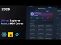 Advanced GitHub Profile Repository Explorer React js Tailwind CSS