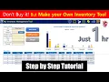 Inventory Management System in Excel using VBA - Don t buy it but make it
