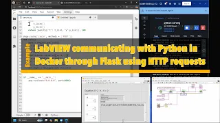 LabVIEW communicating with Python in Docker through Flask using HTTP requests
