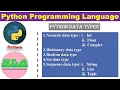 Data types in python Python tutorials for beginners python programming smooth learning adda
