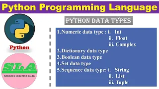 Data types in python Python tutorials for beginners python programming smooth learning adda