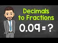 How to Convert Decimals to Fractions Math with Mr J