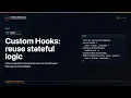 Custom Hooks reuse stateful logic Explained FullStack Masterclass React Course