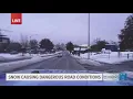 Stormtracker Snow causing dangerous road conditions across Spokane