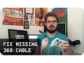 Fix xbox 360 controller Missing USB cable